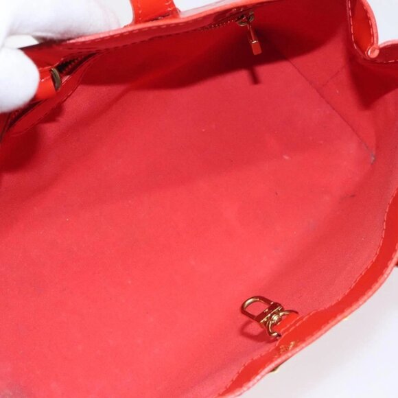 LOUIS VUITTON Monogram Vernis Wilshire PM Bag Orenge Sunset - Picture 13 of 15